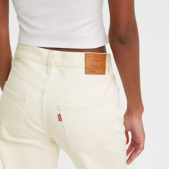 Levi's Cream Straight Leg Jeans - Picture 2 of 15